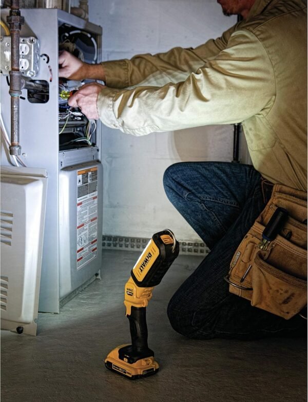 DEWALT 20V MAX LED Work Light, Rechargeable Flashlight, Pivoting Head, Bare Tool Only (DCL050) - Image 5