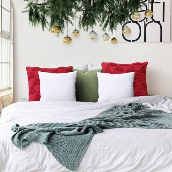 Utopia Bedding Throw Pillows Insert (Pack of 2, White) - 22 x 22 Inches Bed and Couch Pillows - Indoor Decorative Pillows - Image 7