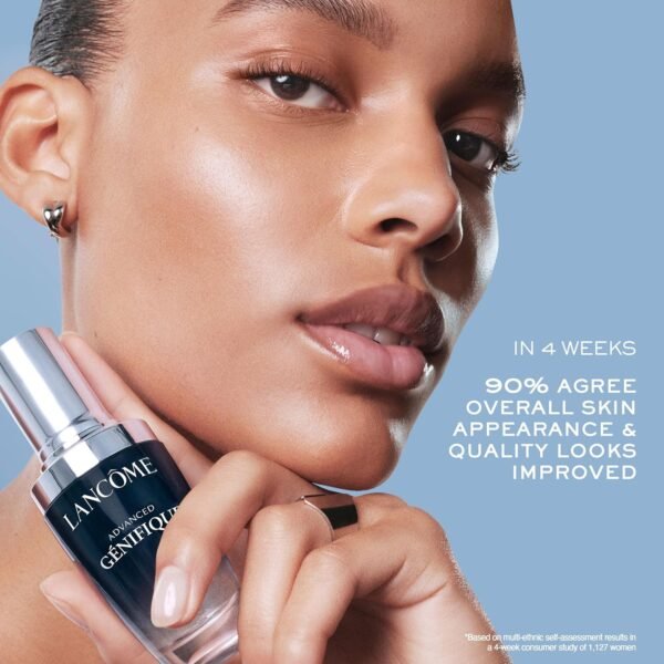 Lancôme Advanced Génifique Radiance Boosting Anti-Aging Face Serum - Visibly Hydrates & Plumps Skin - with Bifidus Prebiotic, Hyaluronic Acid & Vitamin Cg - Image 8