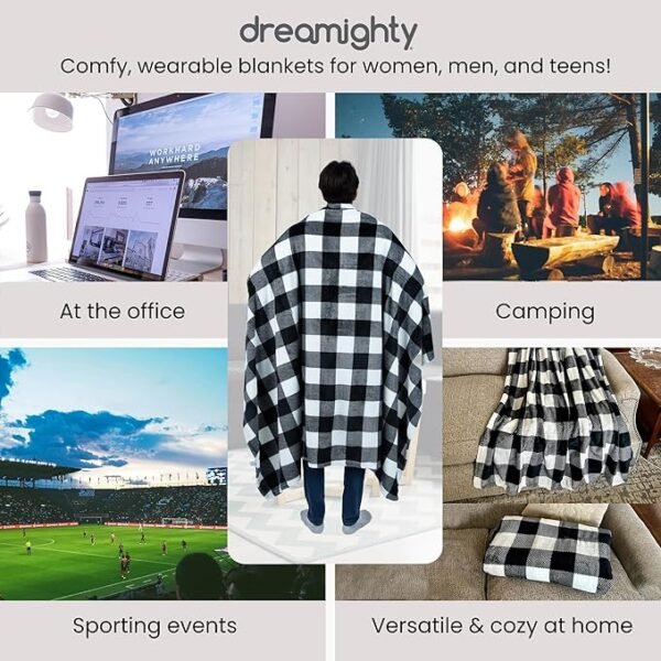 Adult Wearable Blankets for Women - Mens Wearable Blanket Adult, Christmas Gifts for Mom, Gifts for Women Gifts - Image 5
