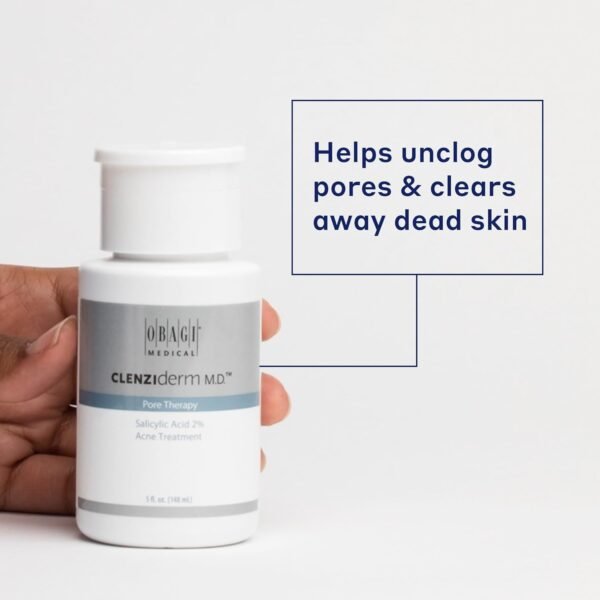 Obagi CLENZIderm M.D. Pore Therapy Exfoliating BHA Toner - Unclogs Pores with 2% Salicylic Acid Acne Treatment – 5 oz - Image 2