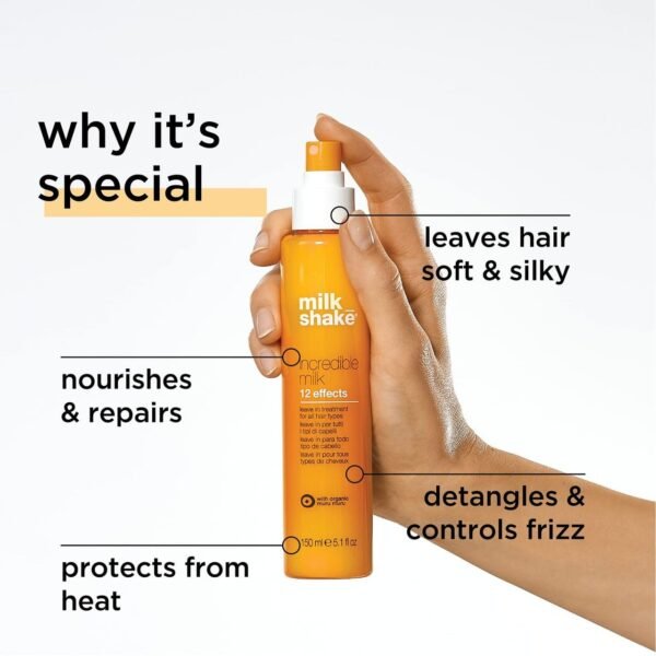 milk_shake Incredible Milk - Leave-In Hair Treatment for All Hair Types - Renews Detangles and Repairs Damaged Hair - Image 3