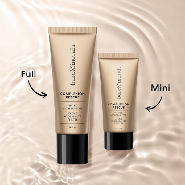 bareMinerals Complexion Rescue Tinted Moisturizer for Face with SPF 30 + Hyaluronic Acid, Hydrating Tinted Mineral Sunscreen for Face, Skin Tint, Vegan - Image 5