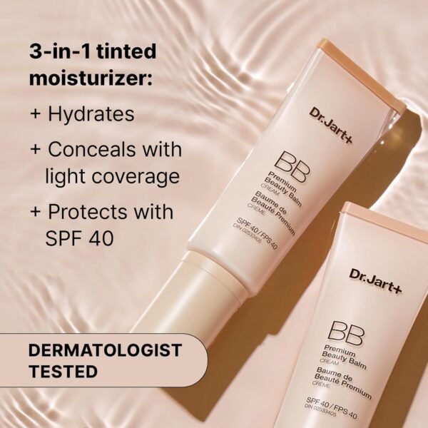 Dr.Jart+ Premium BB Tinted Moisturizer with SPF 40 and Niacinamide | bb cream | Korean Skin Care - Image 2