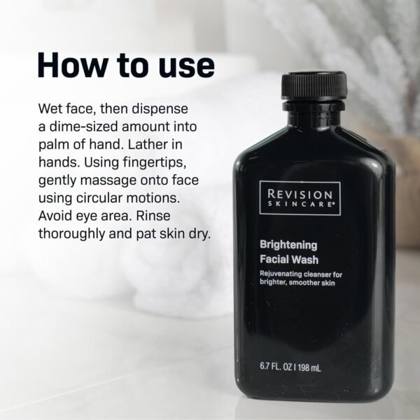 Revision Skincare Brightening Facial Wash, Exfoliating Face Cleanser with Vitamin C and Vitamin E - Image 4