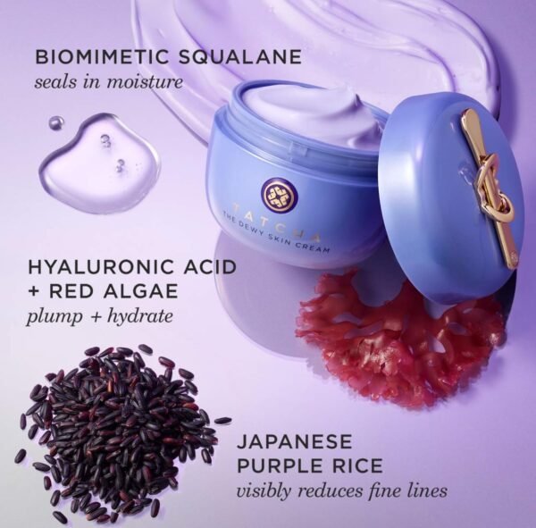 TATCHA The Dewy Skin Cream | Rich Face Cream to Hydrate, Plump and Protect Dry and Combo Skin, 50 ml | 1.7 oz - Image 7