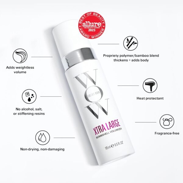 COLOR WOW Xtra Large Bombshell Volumizer – New Alcohol-Free Technology for Lasting Volume and Thickness - Image 7