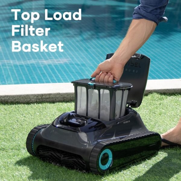 AIPER Scuba S1 Cordless Robotic Cleaner, Smart Navigation for Inground Pools up to 1,600 Sq.ft, Wall and Waterline Cleaning Vacuum - Image 5