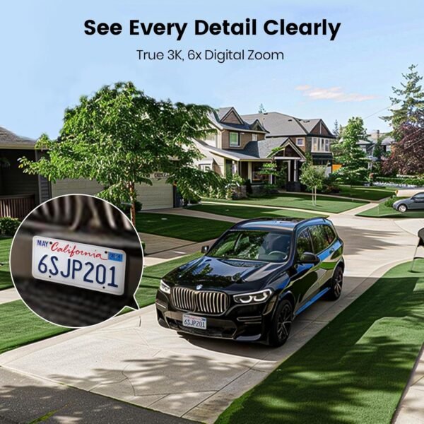 AOSU Floodlight Camera Wired, 3K UHD Security Camera Outdoor, 360° Coverage Surveillance, 24/7 Recording, Motion Detection, 2600-Lumen Motion-Activated Floodlight, Color Night Vision, No Monthly Fee - Image 6