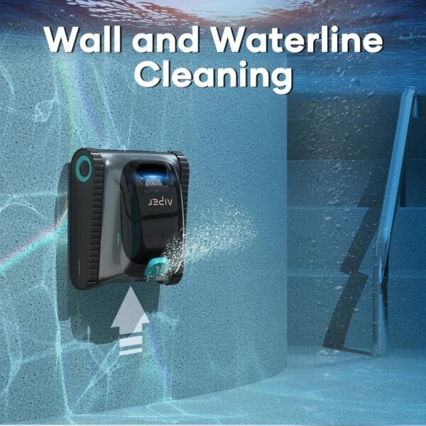 AIPER Scuba S1 Cordless Robotic Cleaner, Smart Navigation for Inground Pools up to 1,600 Sq.ft, Wall and Waterline Cleaning Vacuum - Image 7