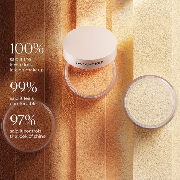 Laura Mercier Translucent Loose Talc-Free Setting Powder Ultra-Blur: Natural & Blurring Finish, Long Lasting, For Normal to Dry + Mature Skin, 4 Shades for All Skin Tones, Hyaluronic Acid Infused - Image 7