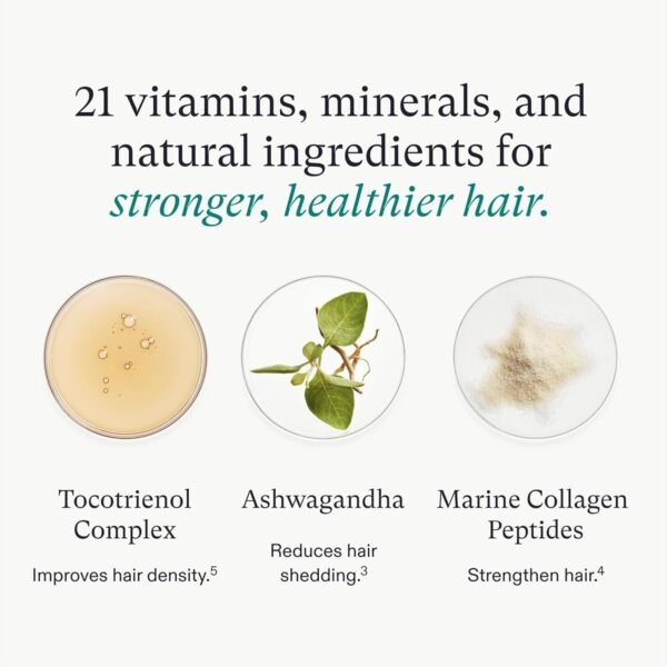 Nutrafol Women's Hair Growth Supplements, Ages 18-44, Clinically Proven for Visibly Thicker and Stronger Hair, Dermatologist Recommended - 1 Month Supply - Image 5